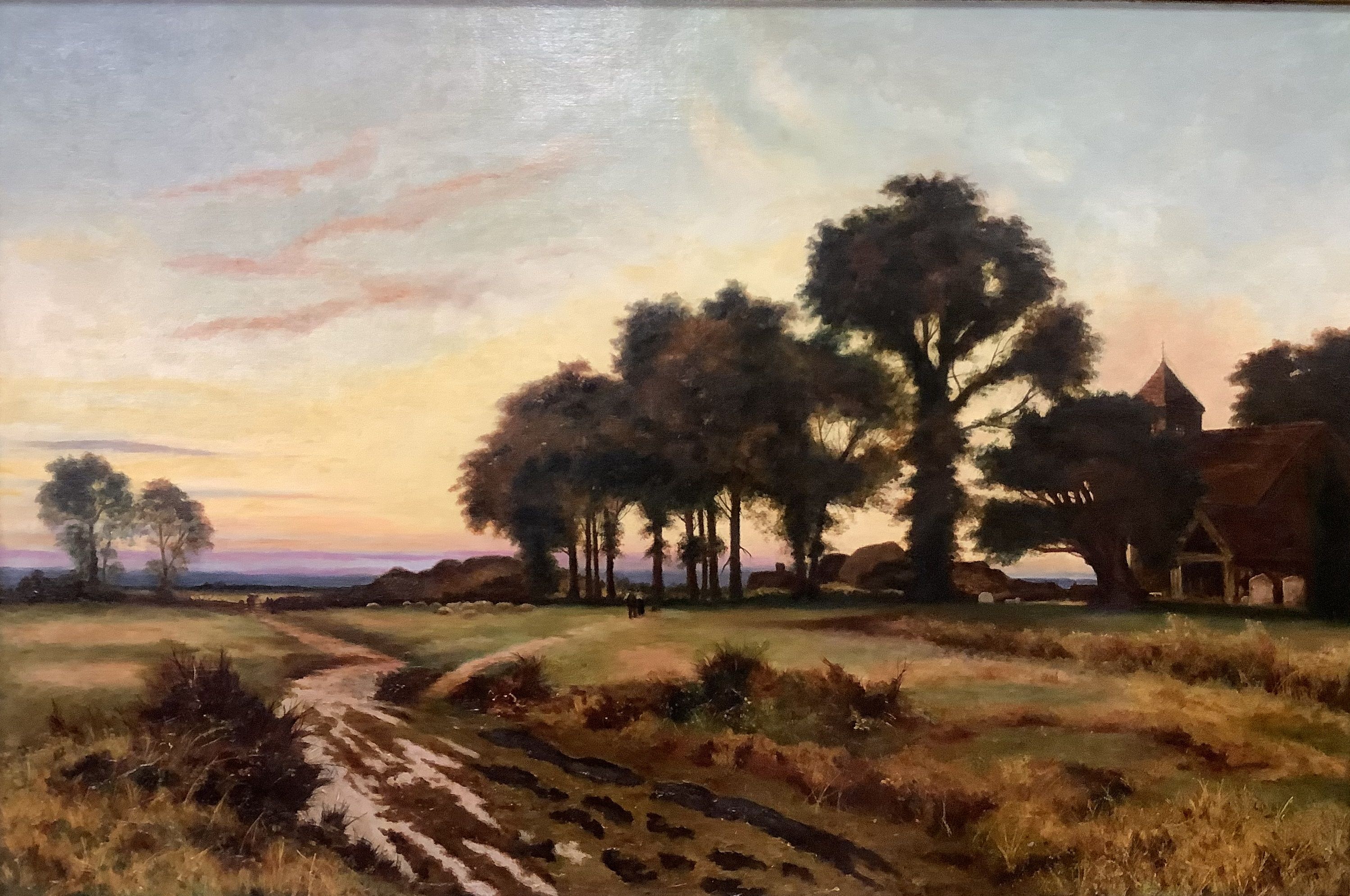 F* K* Crossley, oil on canvas, Landscape, signed and dated 1903, 60 x 90cm.